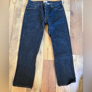 Levi's Men's 501 Dark Blue Straight Jeans